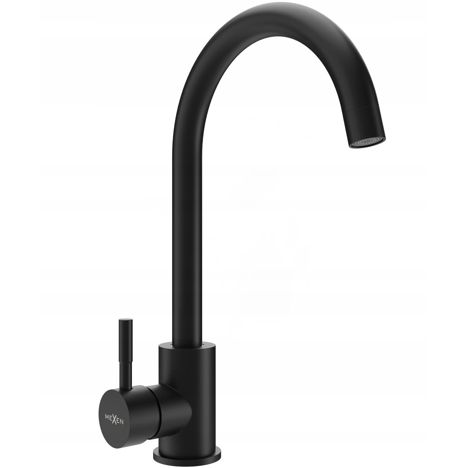 Смеситель для кухни Mexen Foggia MEX-671800-70 однорычажный Черный (177302)