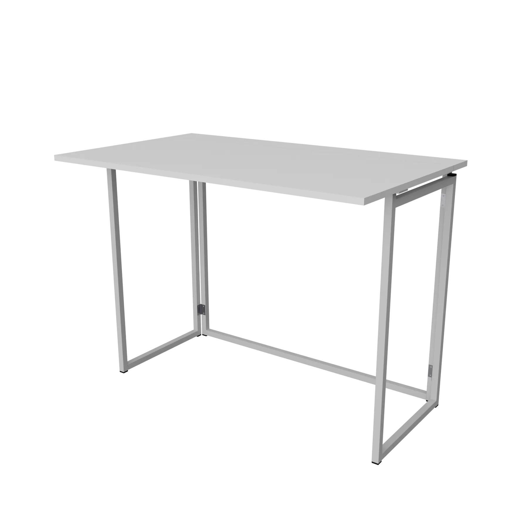 Компьютерный стол-трансформер письменный Neman Мобил 1000х580 Сет-4 круглое дерево/ЛДСП Белый