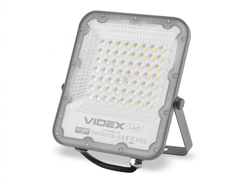 Прожектор Videx PREMIUM LED F2 30W 5000К 12-48V Серый (26286340) - фото 2