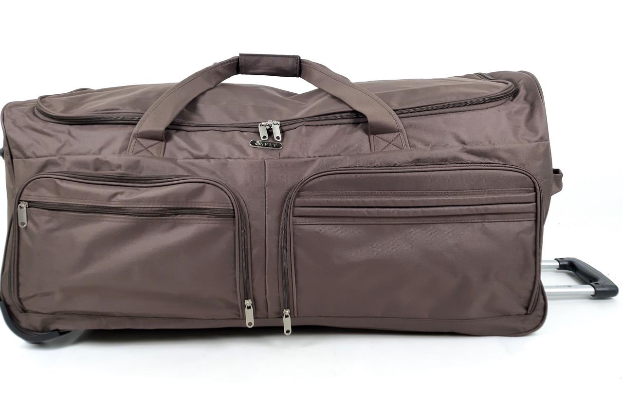 Cумка дорожная Fly 130 л 86х40х40 см Коричневый (1094649919) - фото 4
