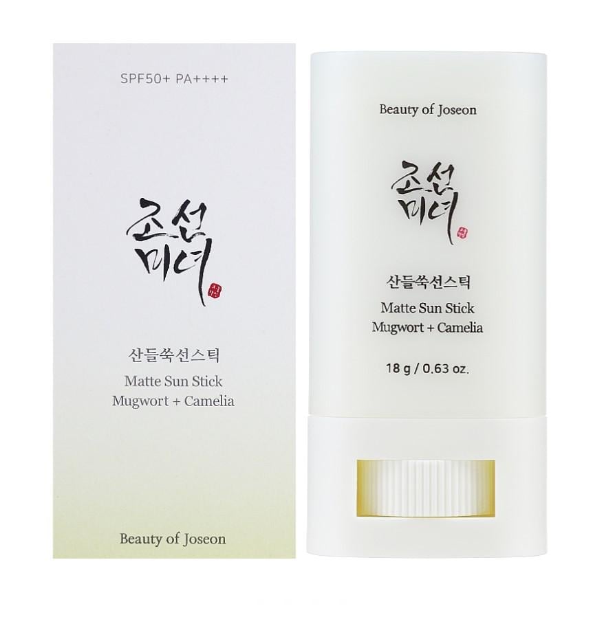 Сток солнцезащитный Beauty Of Joseon Matte Sun Stick Mugwort+Camelia на основе экстракта полыни и зеленого чая 18 г (36702556)