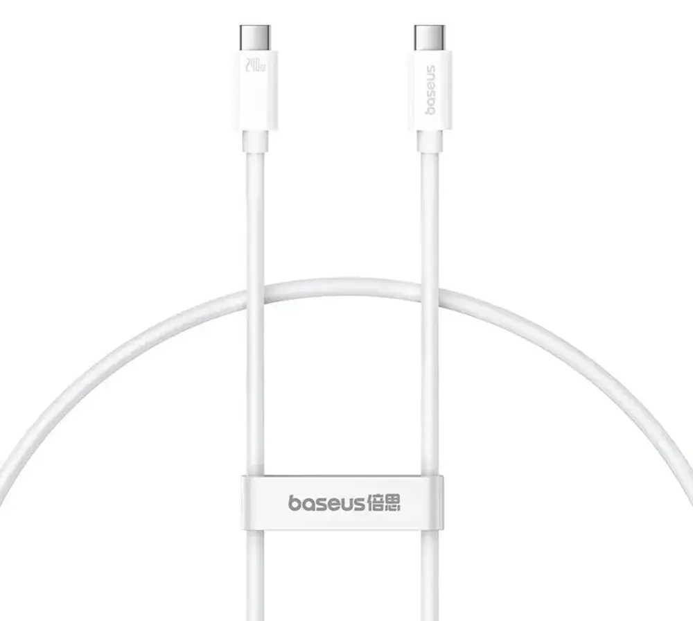 Кабель BASEUS Superior Series 2 Fast Charging Cable Type-C to Type-C P10365200211-02 240W 1 м White