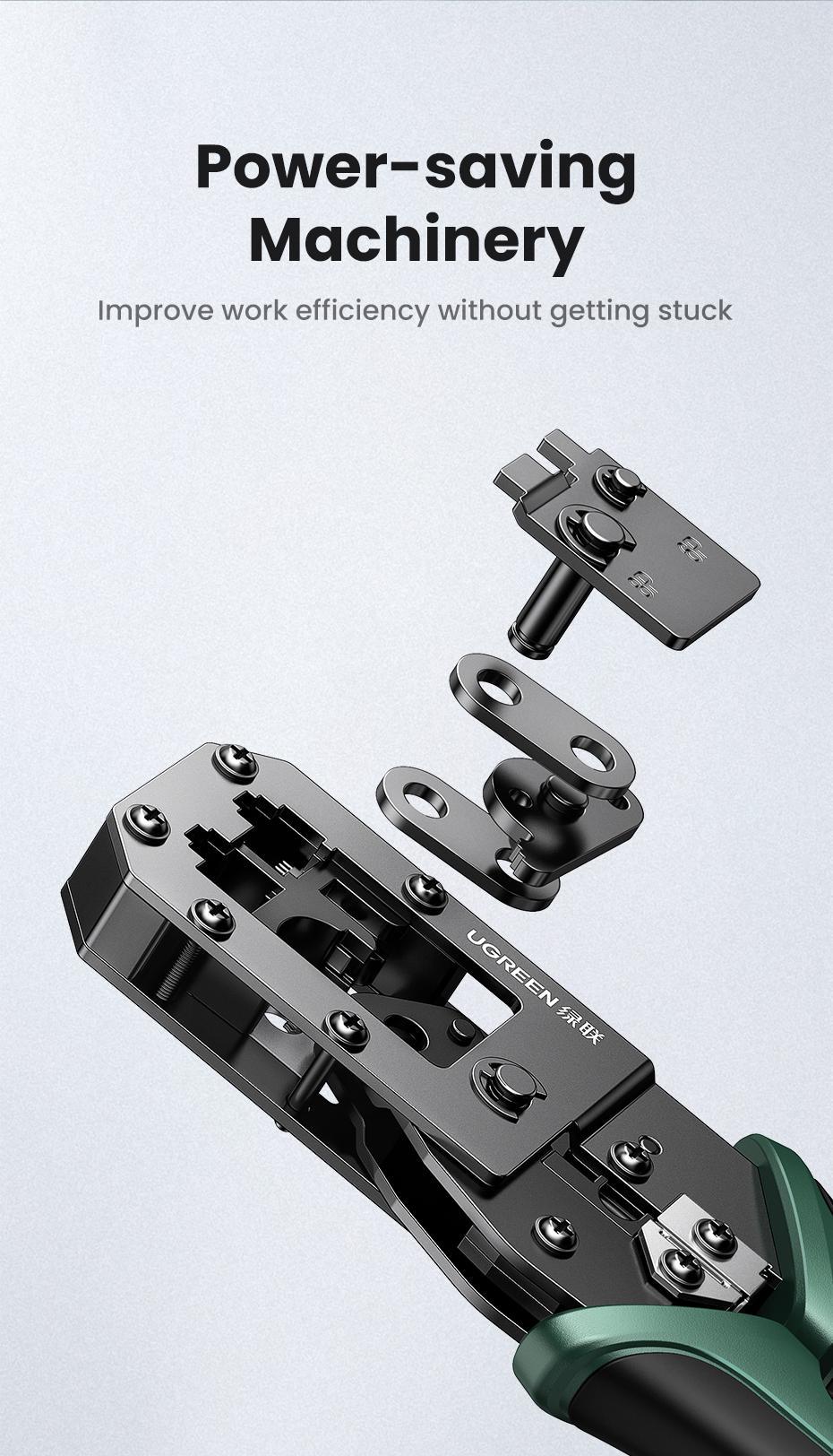 Кримпер для конекторів Ugreen RJ45 8P RJ11 6P з функцією різання (29516824) - фото 11