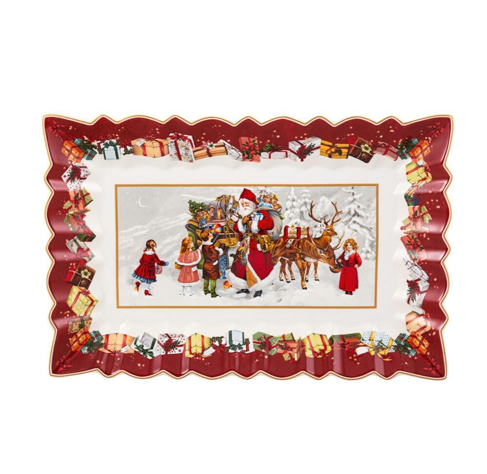 Блюдо сервировочное Villeroy & Boch Toy's Fantasy новогоднее прямоугольное прямоугольное 23 см (1483322211)