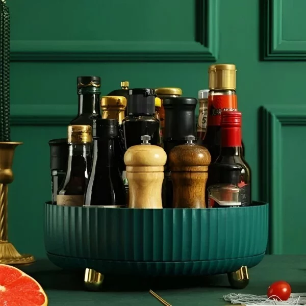 Поворотный органайзер для косметики 360°Зеленый (D00077-2) - фото 4