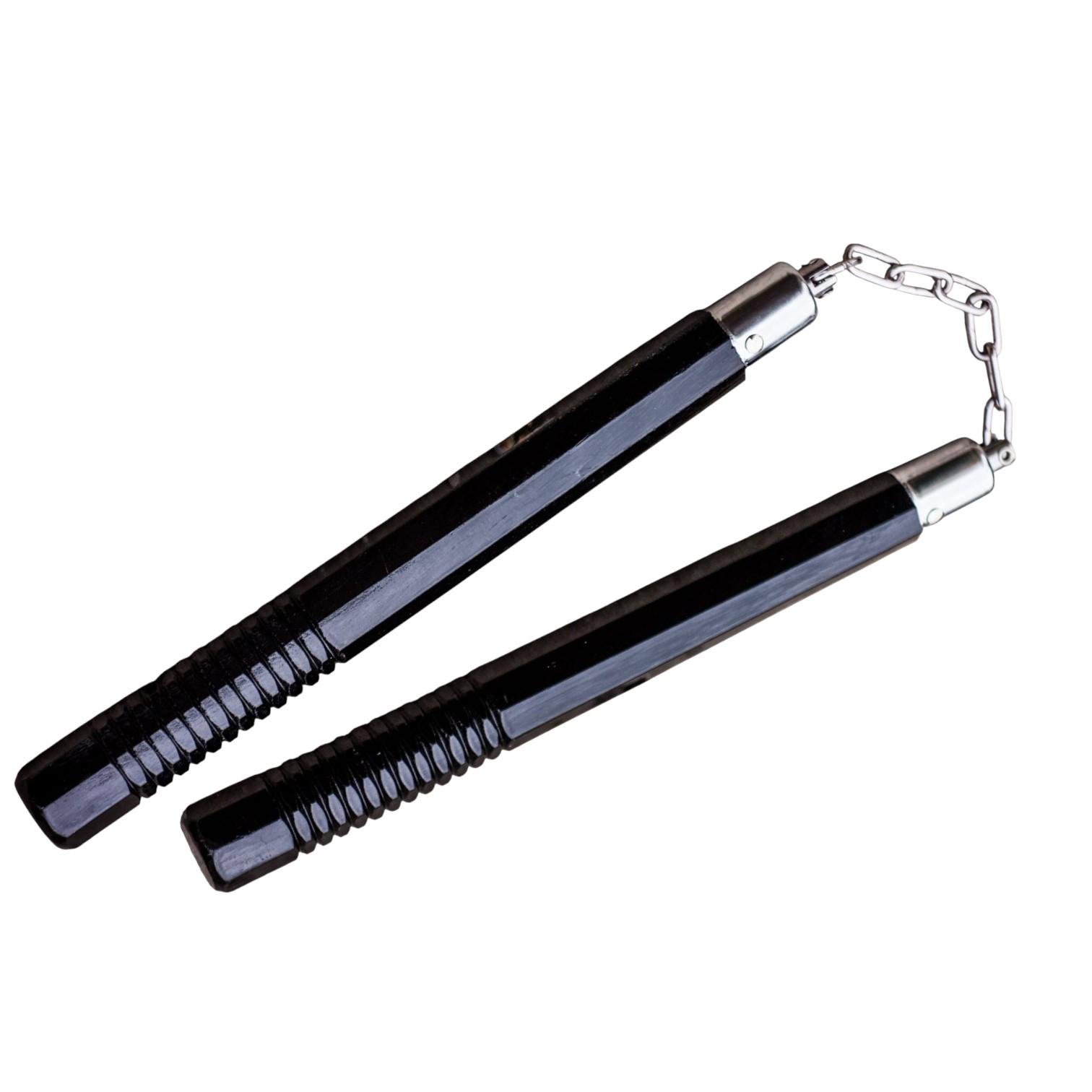 Нунчаки тренировочные деревянные Univerza на цепи из дуба Черный - фото 1 Нунчаки тренировочные деревянные Univerza на цепи из дуба Черный - фото 1