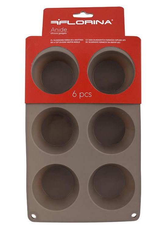 Форма для кексов Florina силикон 27x16, 2 см 6 шт. (4F1607)