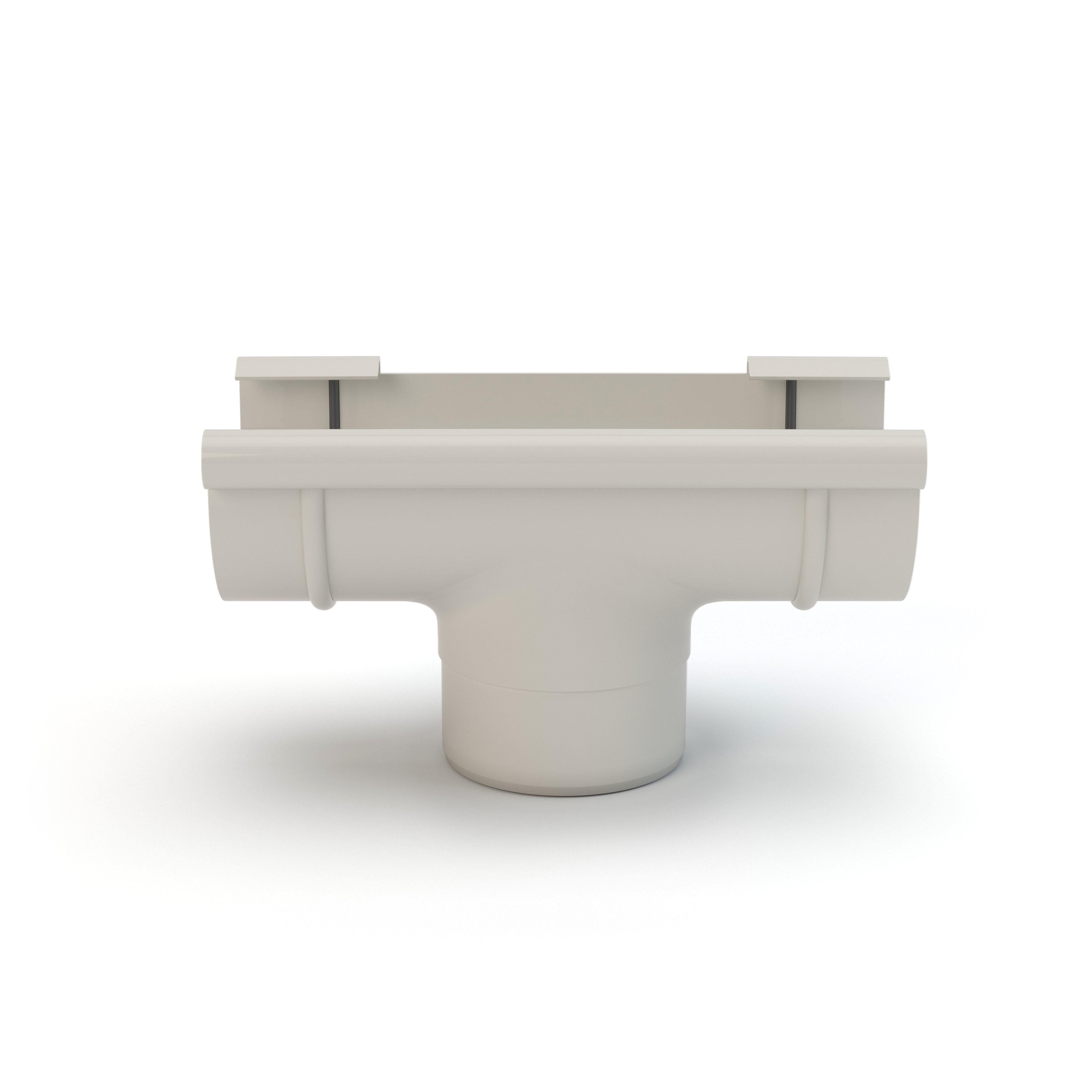 Воронка желоба Gamrat 125/90 мм Белый (312-222-100) - фото 2