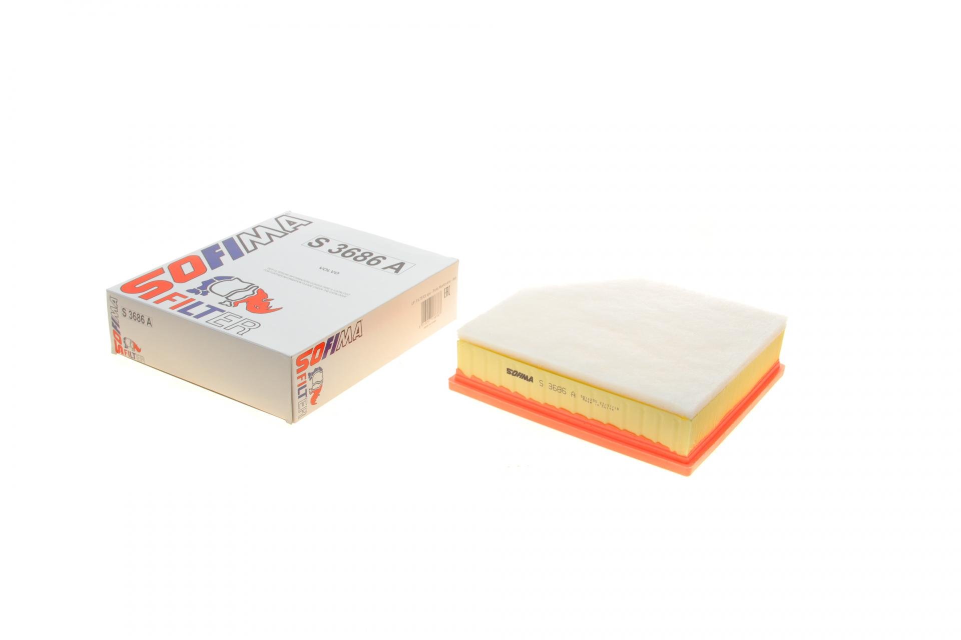 Фільтр повітряний SOFIMA для Volvo S60 10-18/S80/V70/CX70 3,0-3,2 06- (S 3686 A)