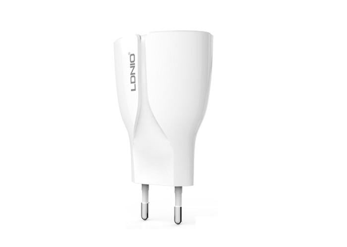 Сетевое зарядное устройство адаптер LDNio A2271 2USB/2,1 A с двумя портами USB