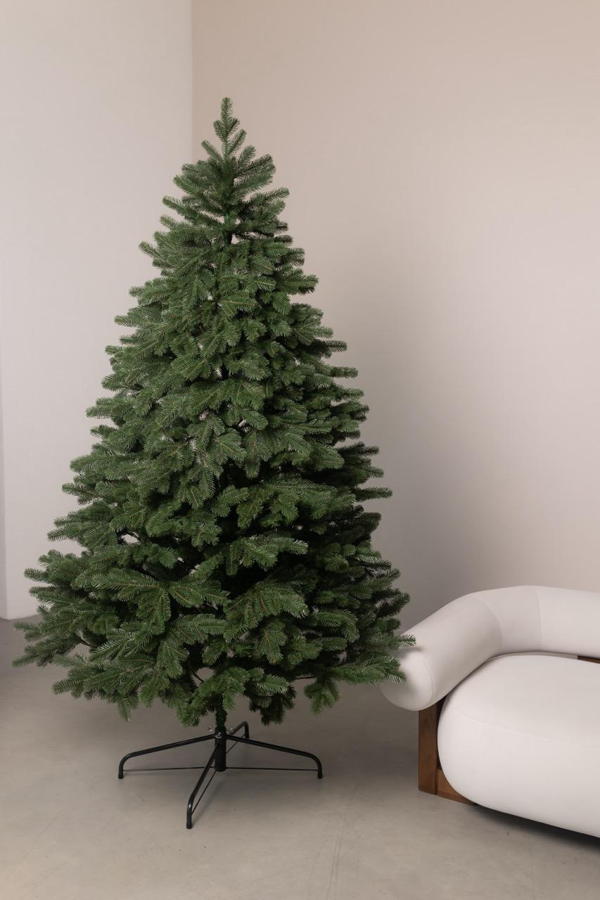 Ялинка штучна лита Естела для дому та офісу 2,1 м Зелений (28389807)