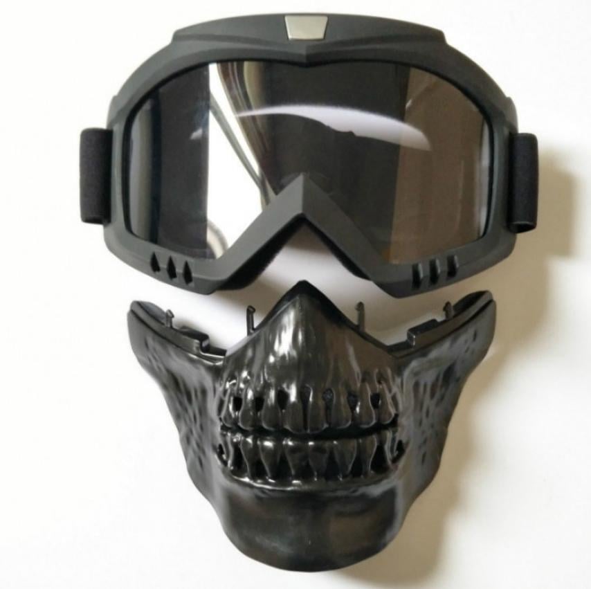Маска для зимних видов спорта в форме черепа Черный линза (МГ-1019-54) - фото 2