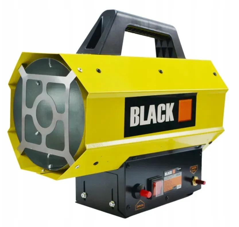 Пушка газовая тепловая BLACK 15 кВт 320 м3/ч пропан-бутан с редуктором и шлангом Желтый