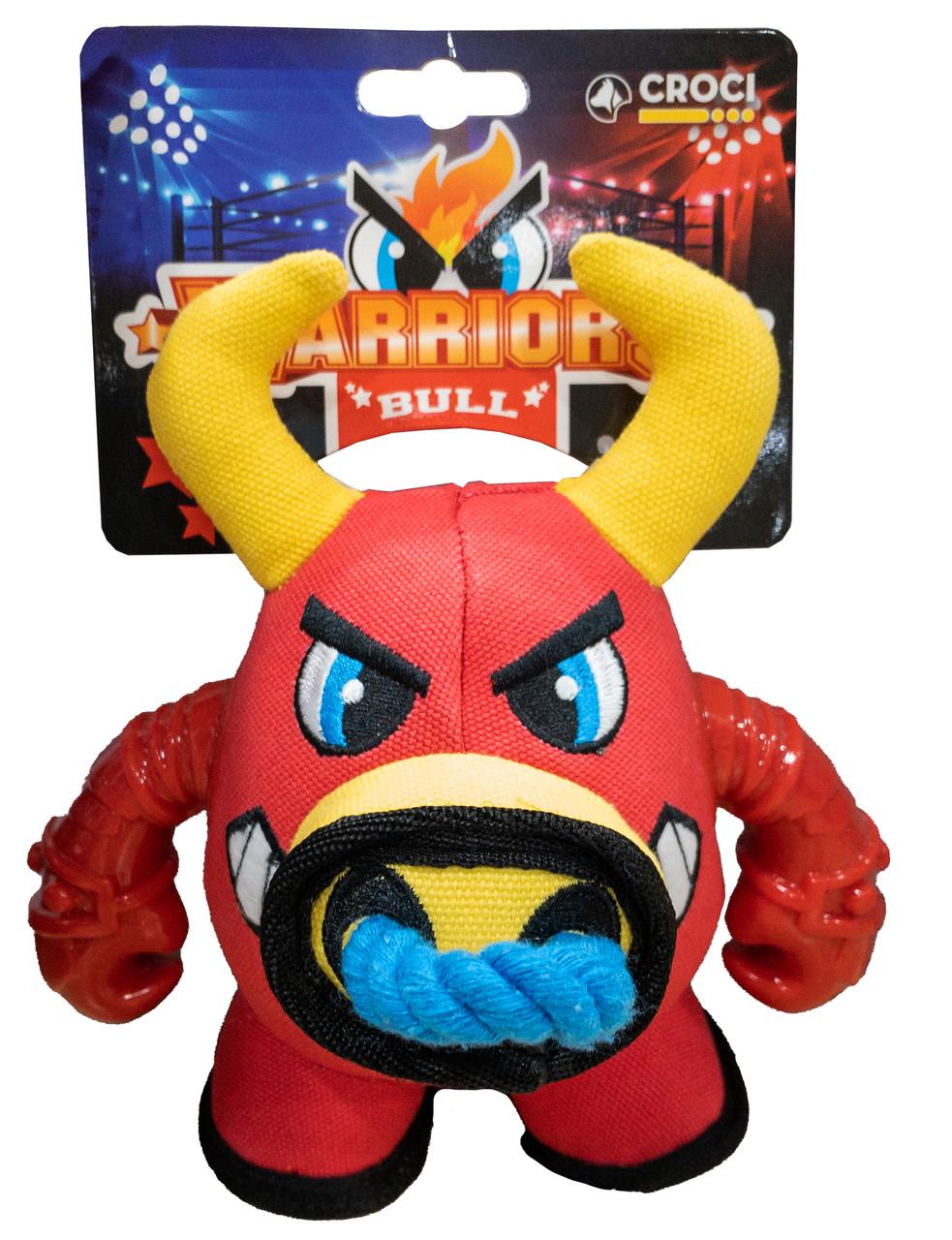 Игрушка для собак Croci Warriors Bull с пищалкой 18x12x12 см (1684407284) - фото 2 Игрушка для собак Croci Warriors Bull с пищалкой 18x12x12 см (1684407284) - фото 2