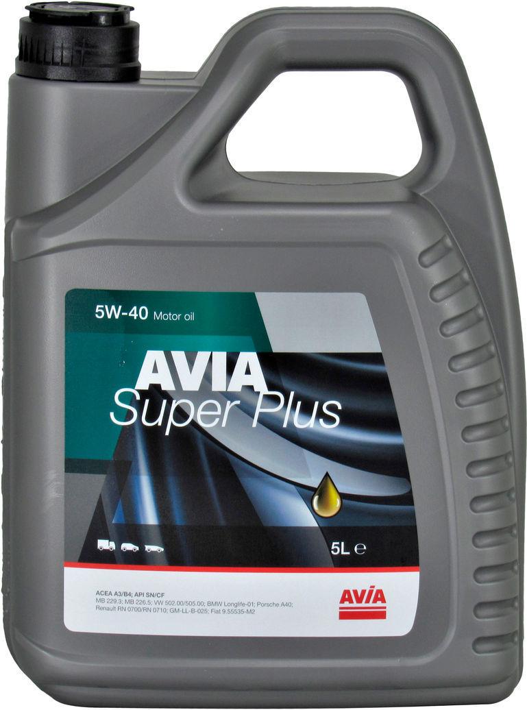 Моторное масло Avia Super Plus бензин/дизель 5W-40 5 л (1400365)