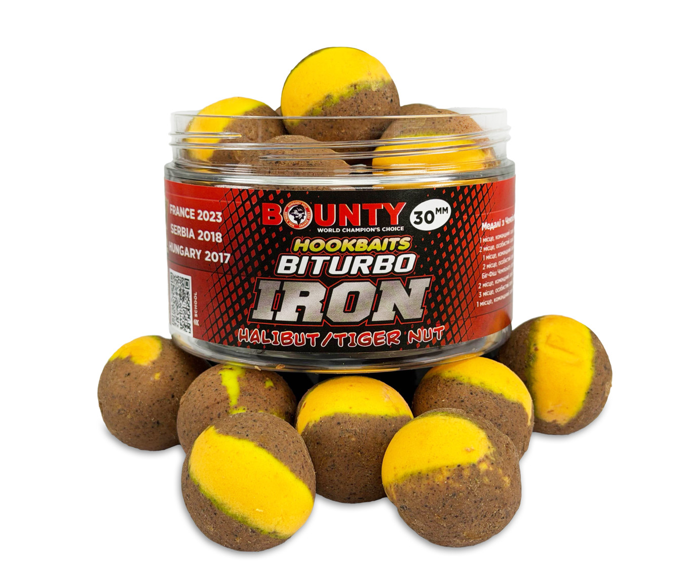 Насадка премиум Bounty Biturbo Iron Halibut/Tiger Nut 16/20 мм