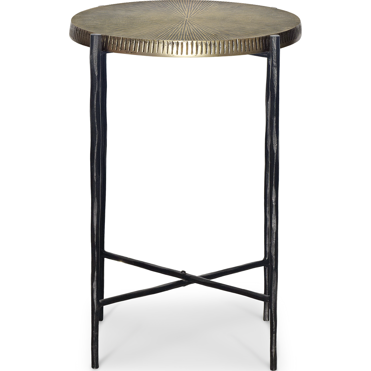 Журнальный столик Mone 35 см Brass antique top black base (16066)