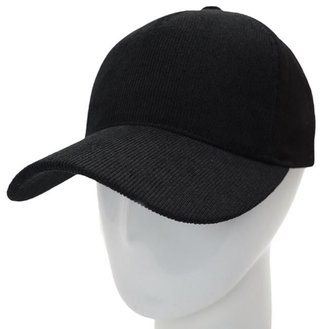 Кепка мужская из вельвета и коттона на регуляторе Alex BVTH25513 L/57-58 см Черный (231956)
