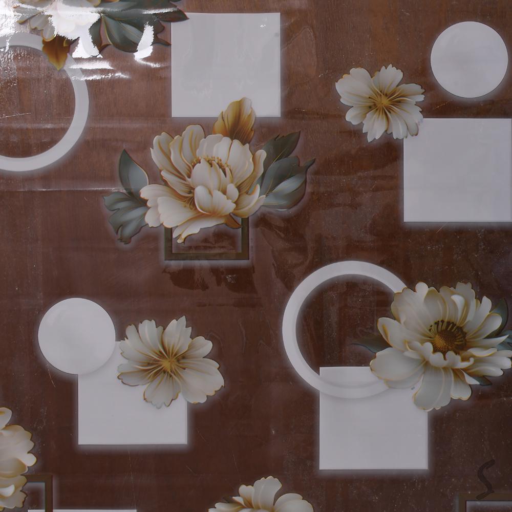 Клеенка на стол France MA-5513 Цветы 1,4х30 м Прозрачный (30167487) - фото 2 Клеенка на стол France MA-5513 Цветы 1,4х30 м Прозрачный (30167487) - фото 2