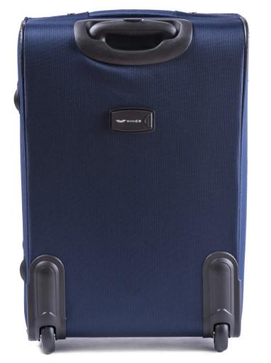Валіза текстильна Wings 6802 M на 2 колесах Синій (CETKNWI6802MS2SIN) - фото 2