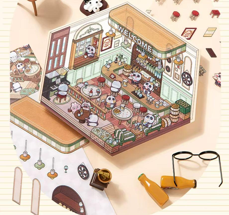 Наклейки 3D для створення міні кімнат з капібарою 4в1 з пінцетом - фото 6 Наклейки 3D для створення міні кімнат з капібарою 4в1 з пінцетом - фото 6