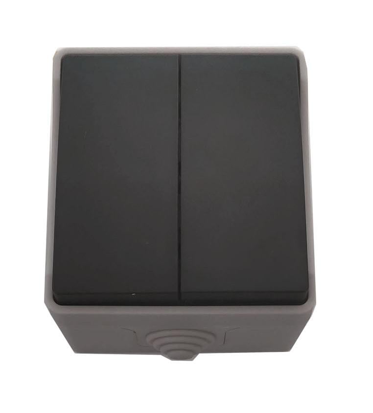 Вимикач для відкритої установки TechnoSystems SURFACE 2-клас IP54 (TNSy5000168)