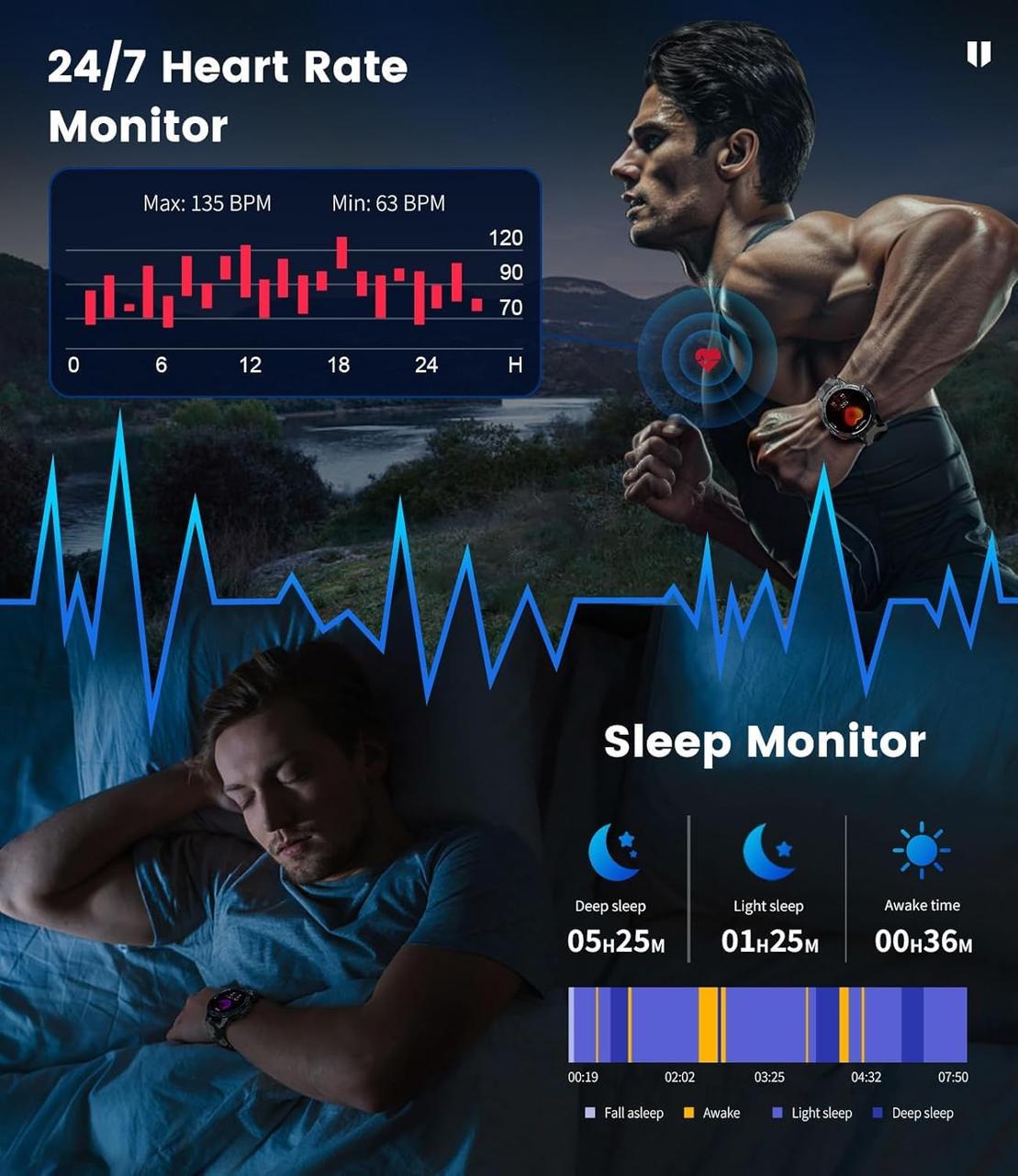 Смарт-часы мужские MEVADEN с фонариком - фото 6 Смарт-часы мужские MEVADEN с фонариком - фото 6