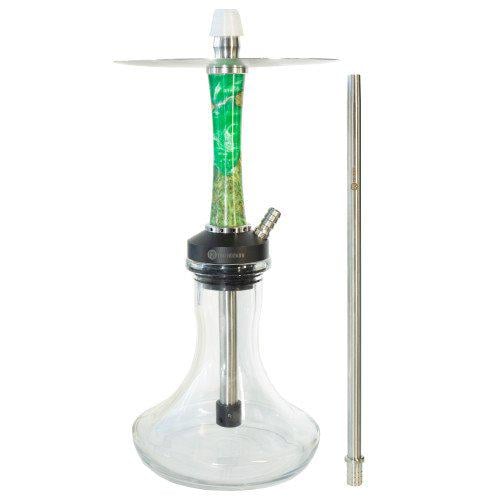Кальян Yimi Hookah Woodz нержавеющая сталь 40 см Зеленый (22656)