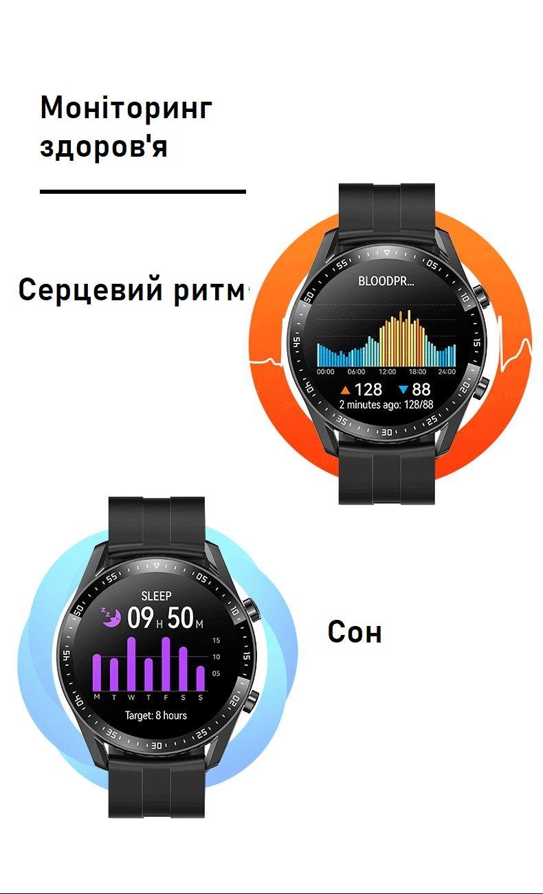Смарт-годинник Hiwatch C300 тонометр/пульсоксиметр/розмова - фото 7 Смарт-годинник Hiwatch C300 тонометр/пульсоксиметр/розмова - фото 7