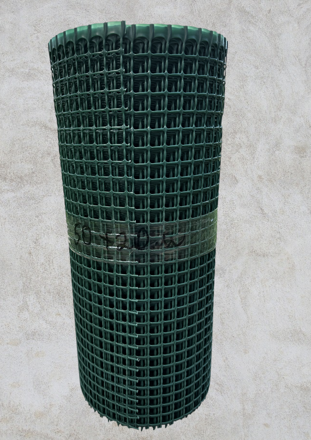 Сетка декоративная Клевер пластиковая 15x15 мм 50 см x 20 м с усиленным краем Темно-зеленый (1451)