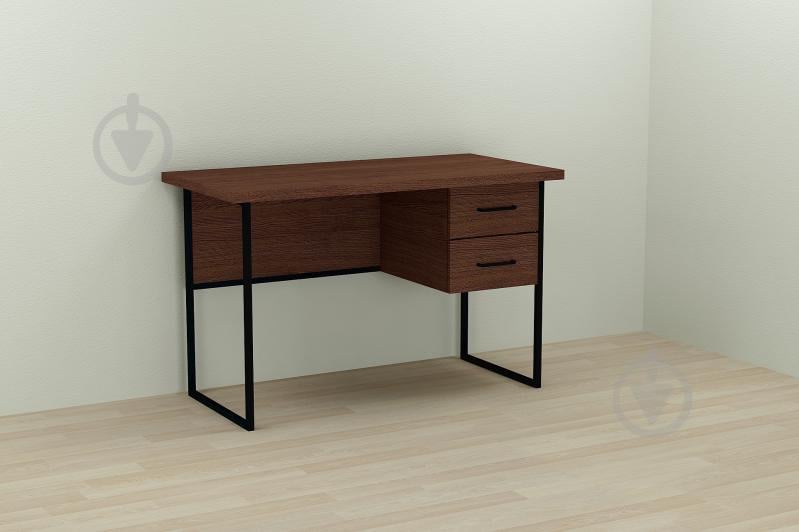 Компьютерный стол Ferrum-decor Дакота 76x120x60 черный ДСП Венге 32мм