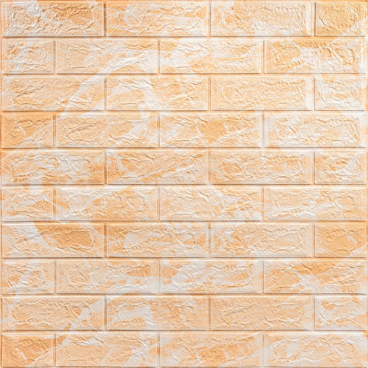 3D-панель декоративная самоклеящаяся 700х770х3 мм Мрамор желтый (SW-00000694)