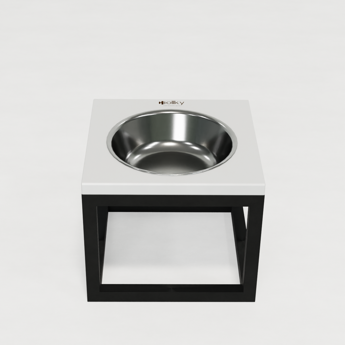 Миска на підставці для великих собак Hollky Base Solo XL 1,8 л (XL-262620-BLWH) - фото 6 Миска на підставці для великих собак Hollky Base Solo XL 1,8 л (XL-262620-BLWH) - фото 6