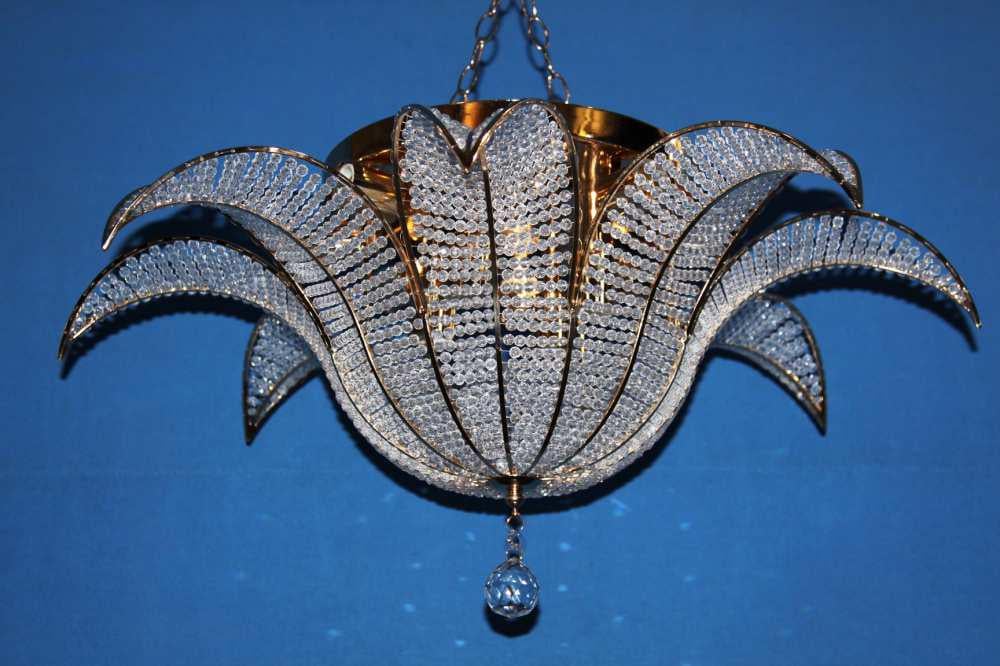 Хрустальная люстра L0508/11 Золото/Белый (AN000632)