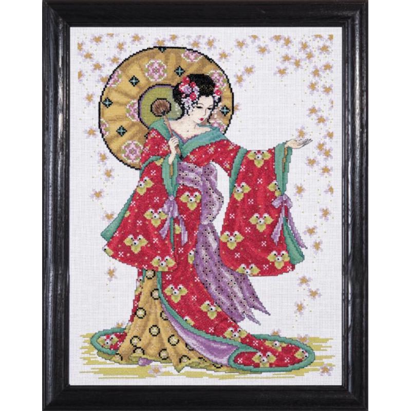 Набор для вышивания крестиком Design Works 2740 Red Geisha (19151)