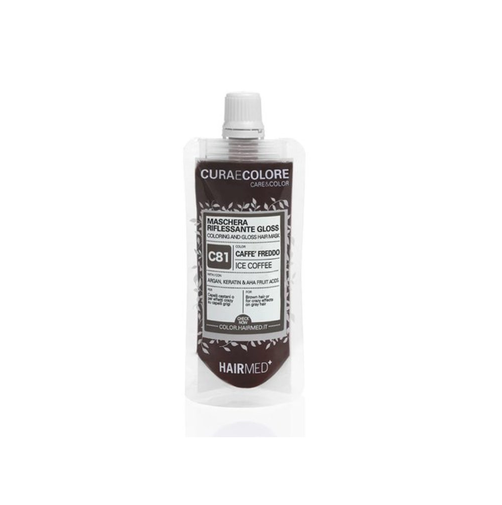 Тонувальна маска HAIRMED Coloring And Gloss Hair Mask Ice Coffee 40 мл Тонувальна маска HAIRMED Coloring And Gloss Hair Mask Ice Coffee 40 мл