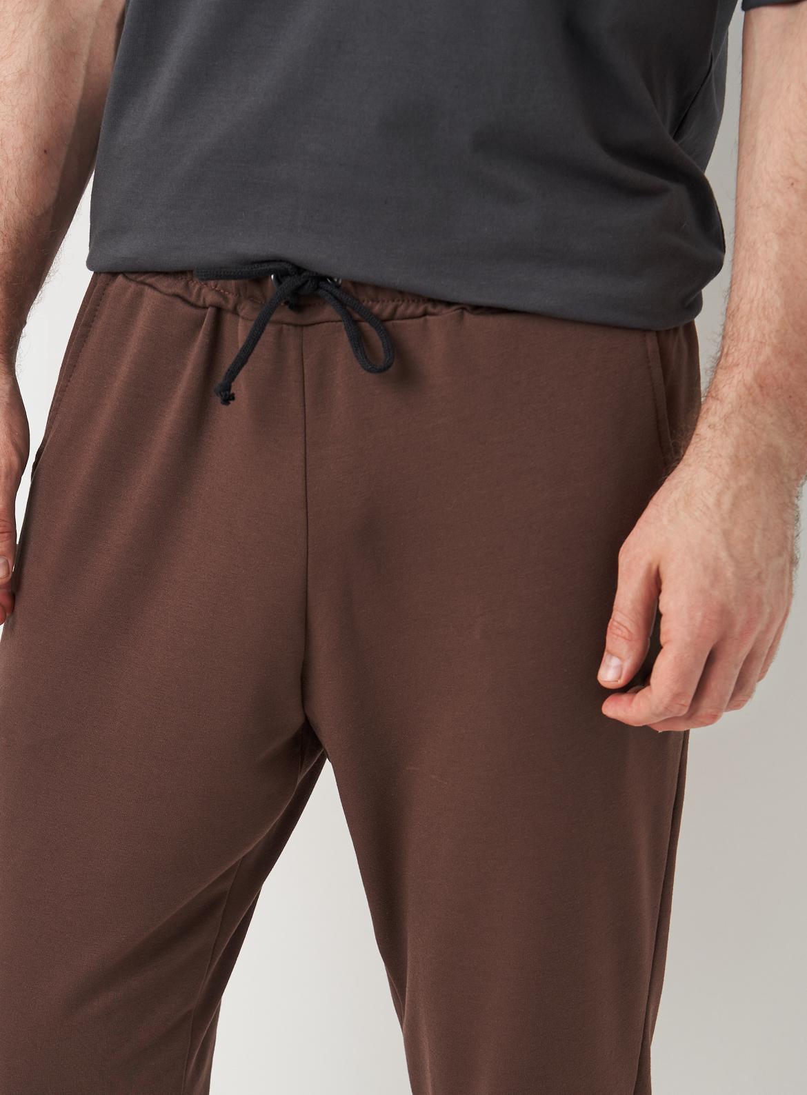 Спортивные штаны мужские гросс р. 60 Коричневый - фото 4