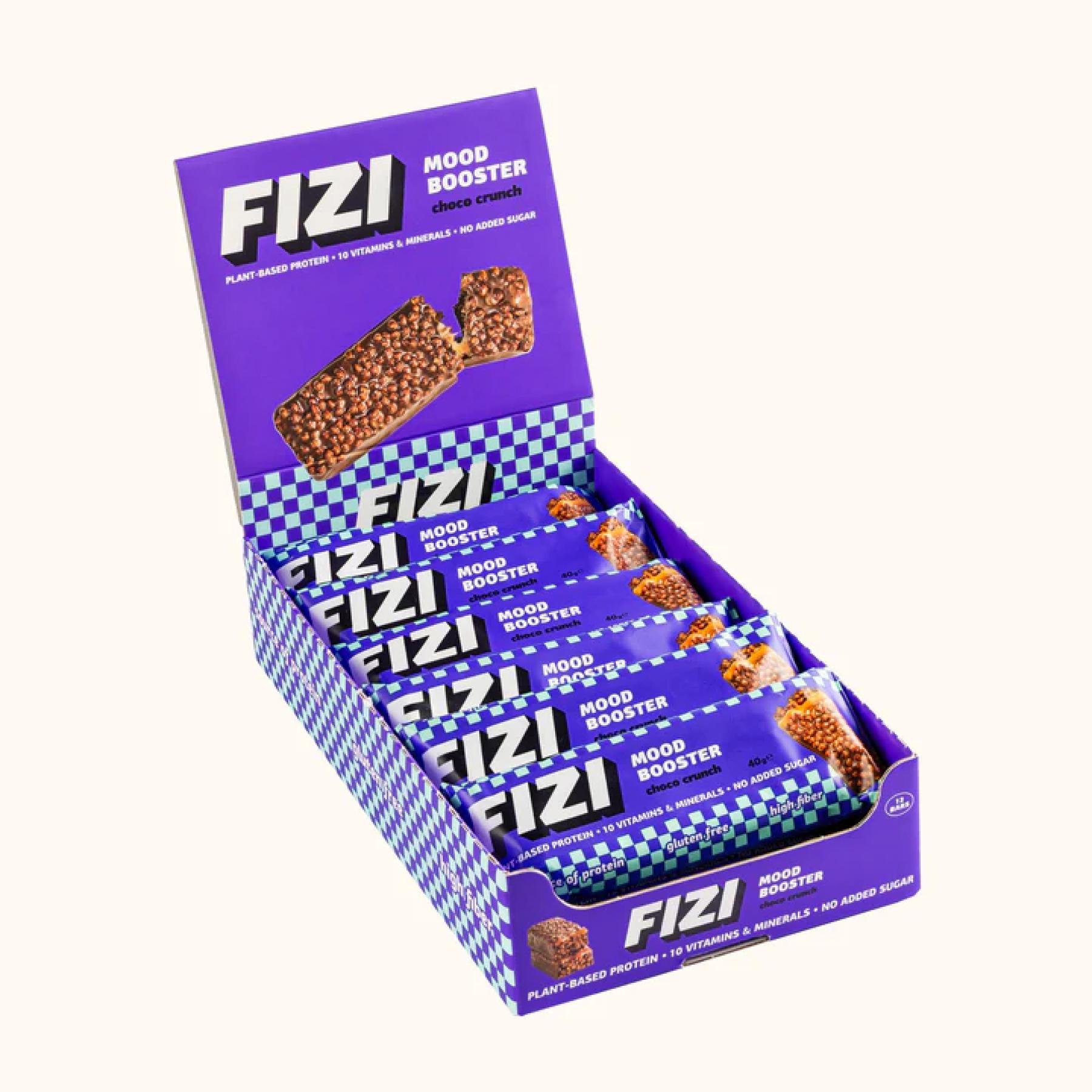 Спортивний батончик Fizi Mood Booster 12x40 г Choco Crunch (2023-10-3909)