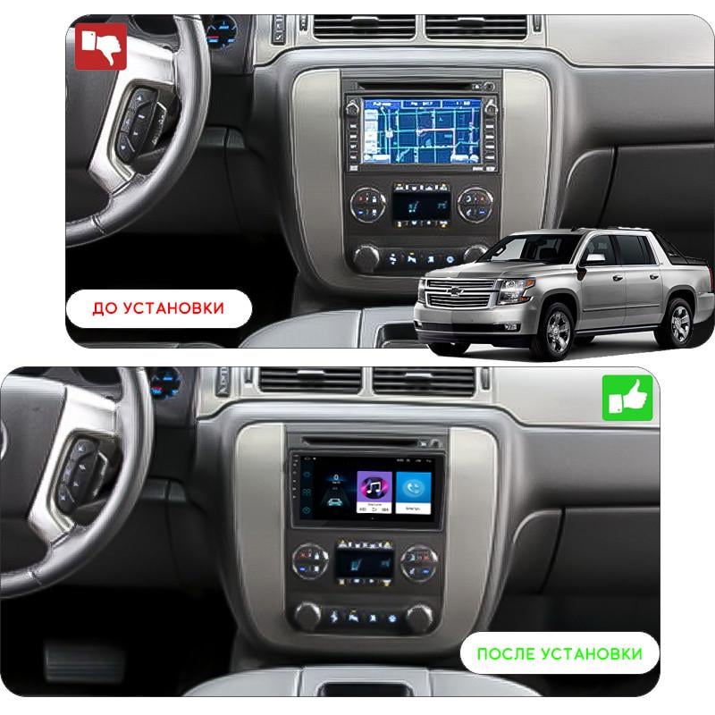 Магнитола штатная 10" Lesko для Chevrolet Avalanche II 2006-2013 1/16Gb/ Wi-Fi Optima - фото 3