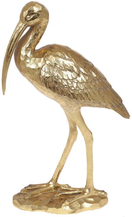 Декоративная фигура Ибис 24х9,5х40,1 см полистоун Золото (BD-450-888)