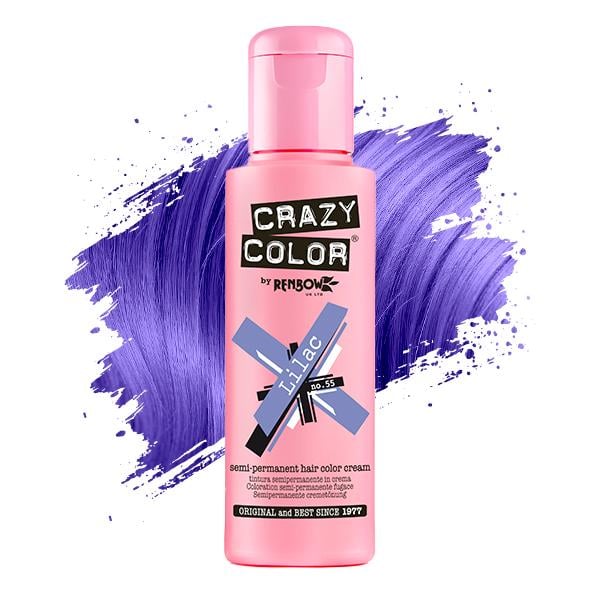 Тент-краска для волос Crazy Color №55 полуперманентная без аммиака 100 мл Капри Сирень (28648) Тент-краска для волос Crazy Color №55 полуперманентная без аммиака 100 мл Капри Сирень (28648)