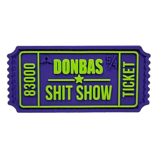 Патч Ticket Donbas Фиолетово-салатовый (PATCH-050)