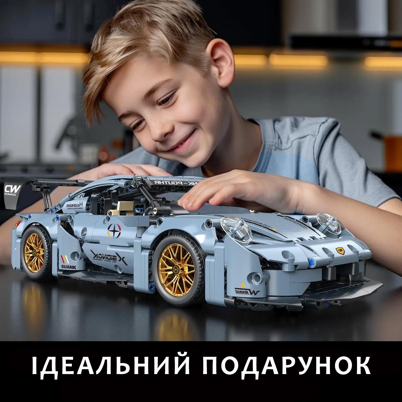 Конструктор машинка на дистанційному керуванні Porsche 911 RSR Racing Vesion на 971 деталь 1:14 (30160285) - фото 8