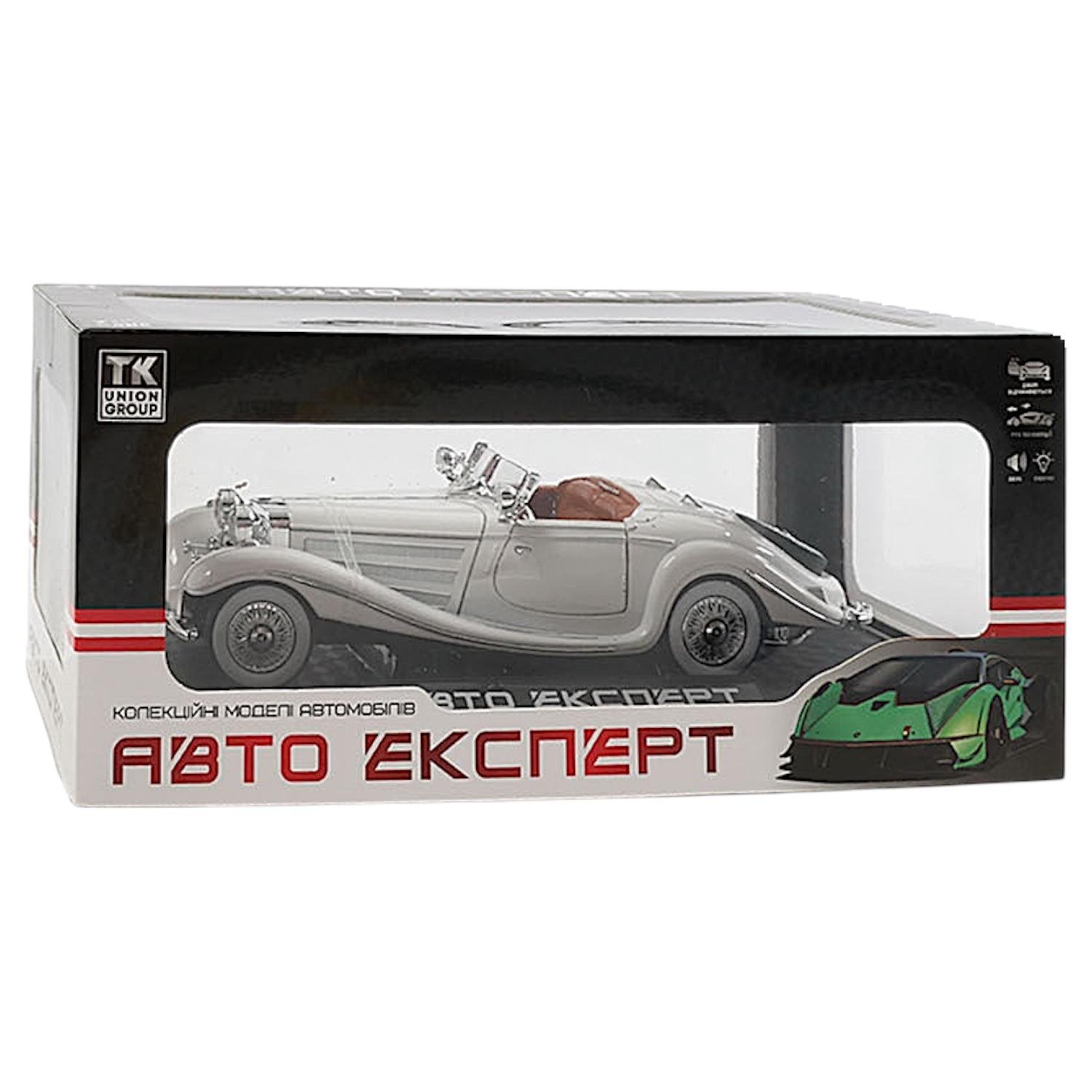 Машинка металопластикова TK Group Авто Експерт 1725-14 Mercedes-Benz 500K Special Roadster 1936 в коробці (114341) - фото 2 Машинка металопластикова TK Group Авто Експерт 1725-14 Mercedes-Benz 500K Special Roadster 1936 в коробці (114341) - фото 2