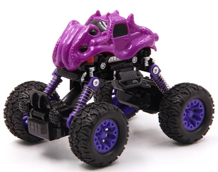 Инерционная игрушка KLX Monster Graffiti Off-Road детский автомобиль Фиолетовый (SUN3460)
