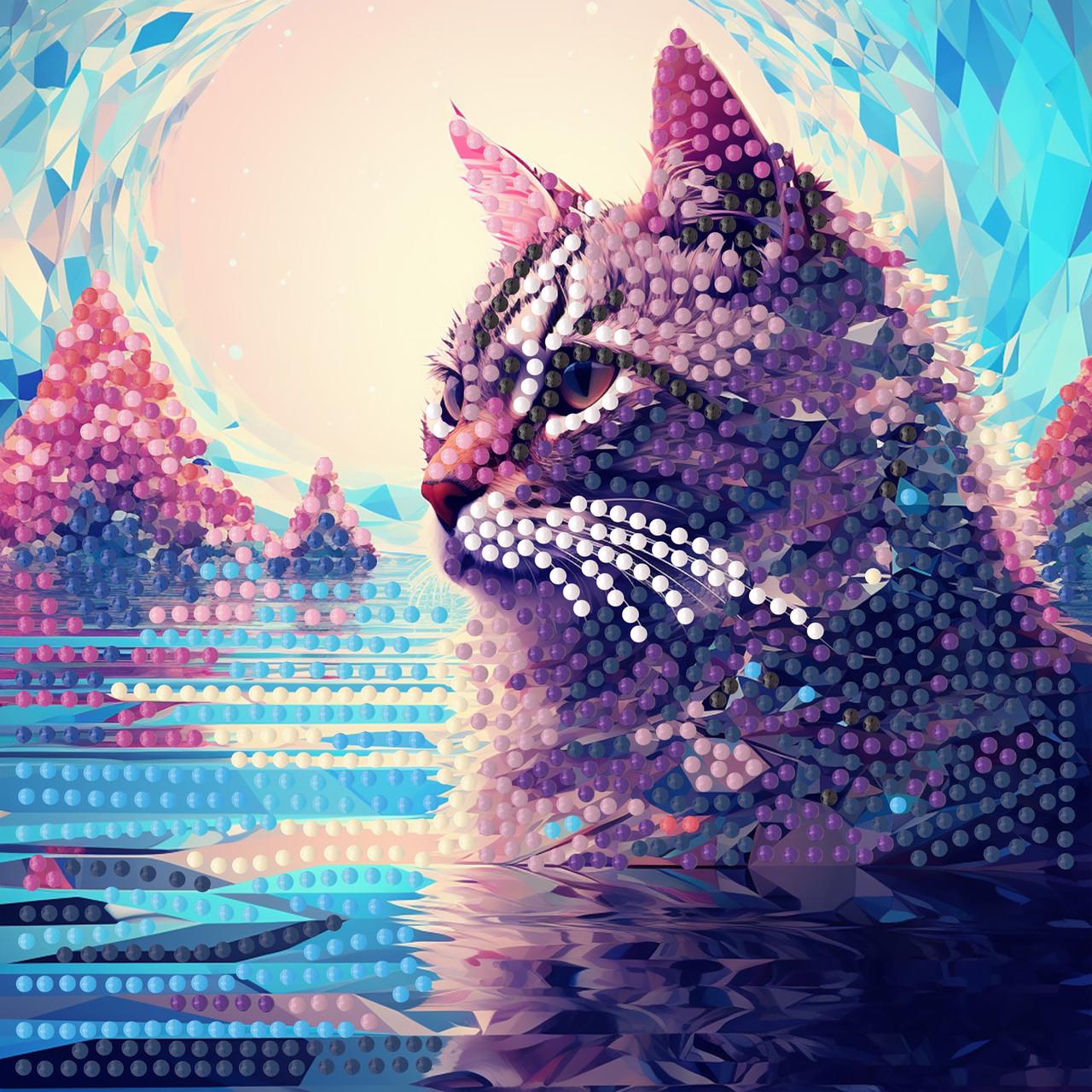 Алмазная мозаика Strateg Гордость на бумажной основе 18х18 см (ZAV1818-26)