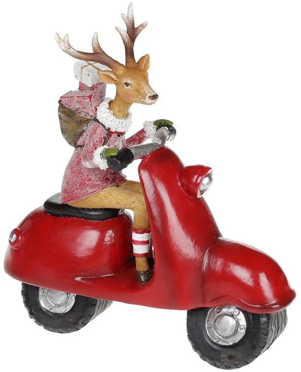 Статуетка декоративна Олень на Мопеді 21х7,5х23 см Статуетка декоративна Олень на Мопеді 21х7,5х23 см