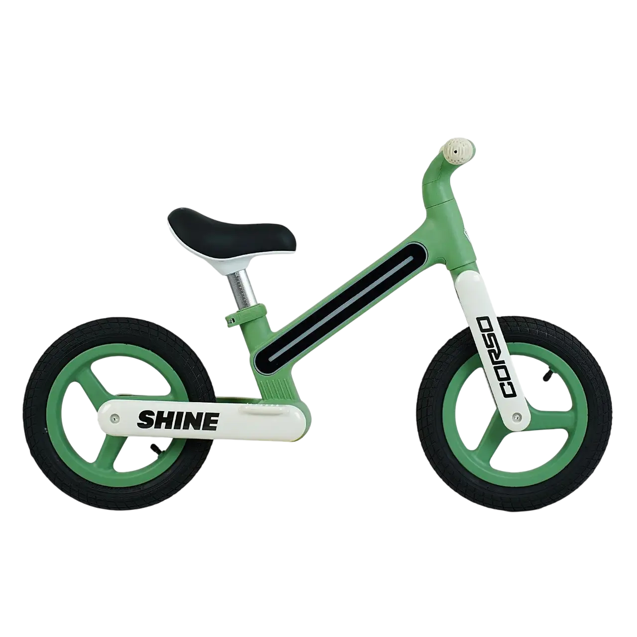 Биговел детский Corso Shine JT-10078 на нейлоновой раме с колесами 12" Зеленый (150-7-153735)