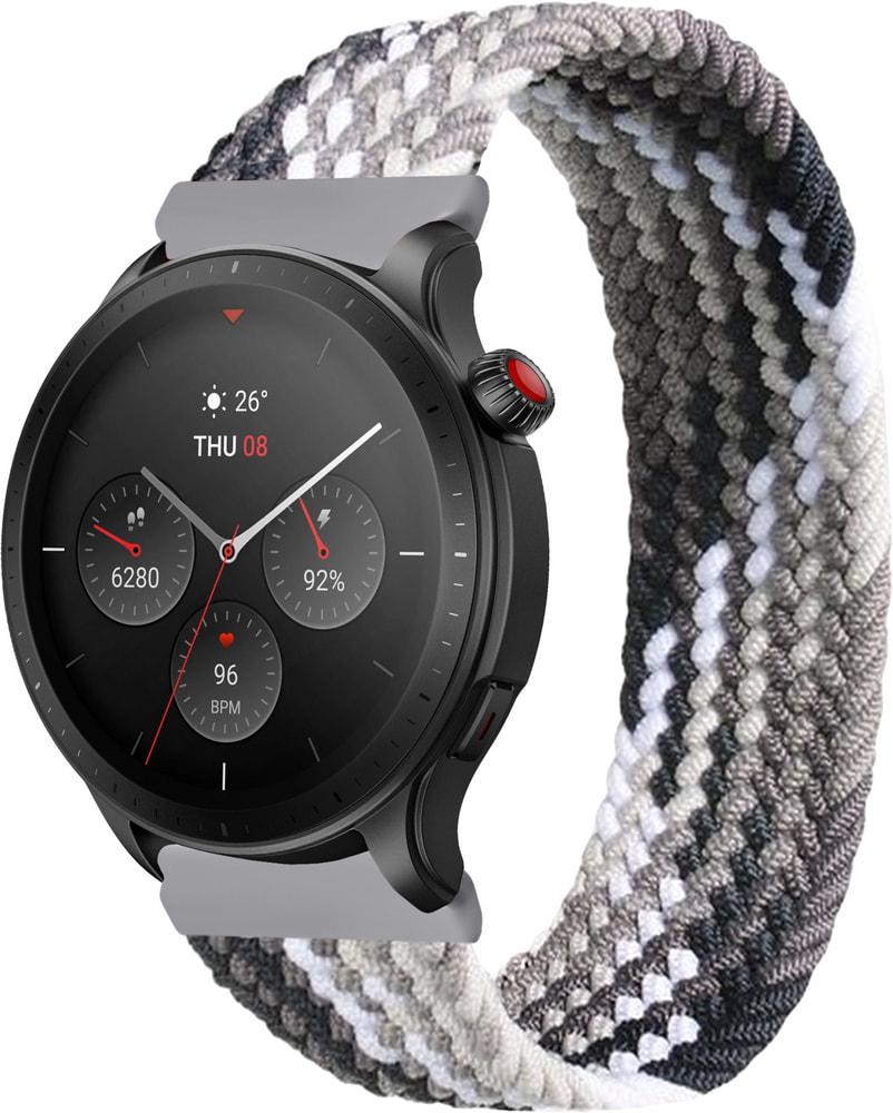 Ремінець Solo Loop Multi для Amazfit GTR 4 145 мм Black/Silver (31104-03)