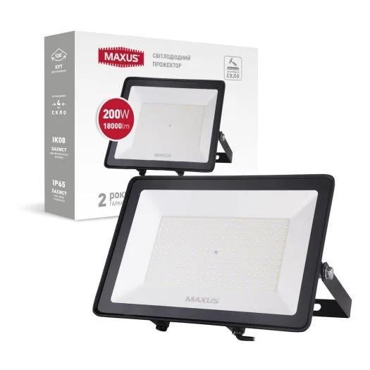 Прожектор світлодіодний Maxus 1-MFL-04-10050 200W 5000K (27803030)